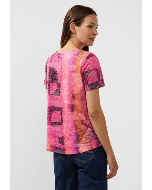 Street One T-shirt in Pink | Lyst DE | T-Shirts