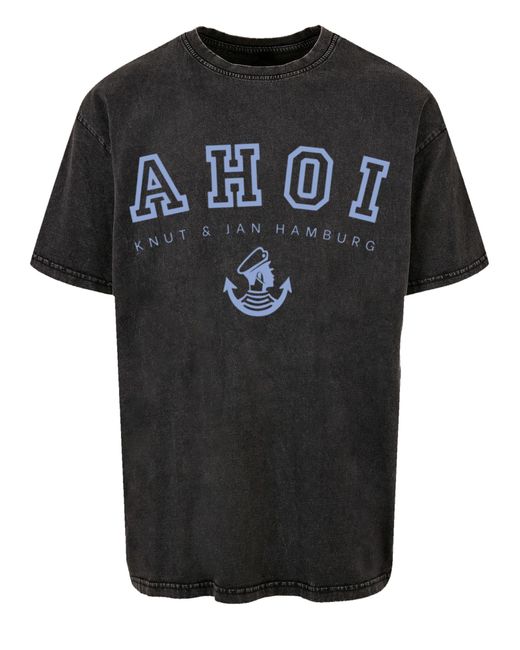 F4NT4STIC T-Shirt Ahoi Knut & Jan Hamburg in Black für Herren