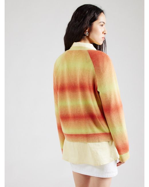 Monki Orange Strickjacke