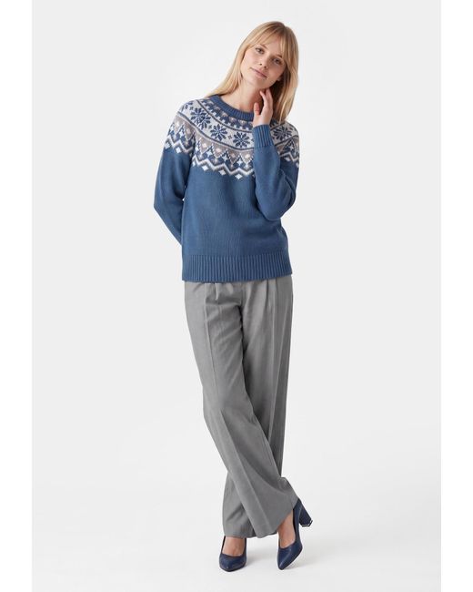 Usha Blue Pullover Modern