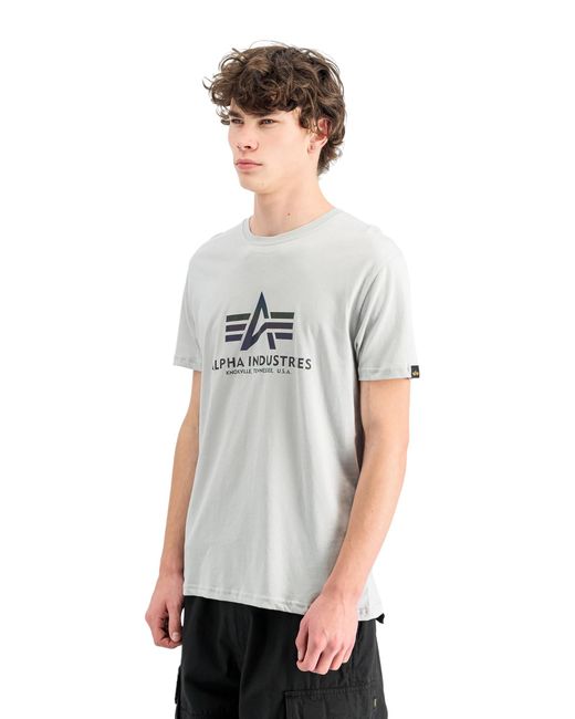 Alpha Industries Shirt Basic Logo in White für Herren