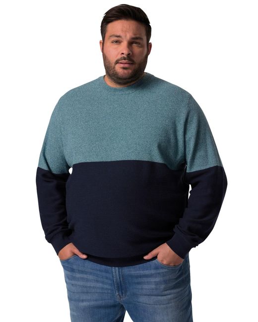 Men Plus Pullover in Blue für Herren