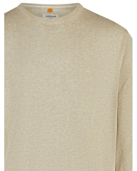 Redmond Pullover Basic in Natural für Herren