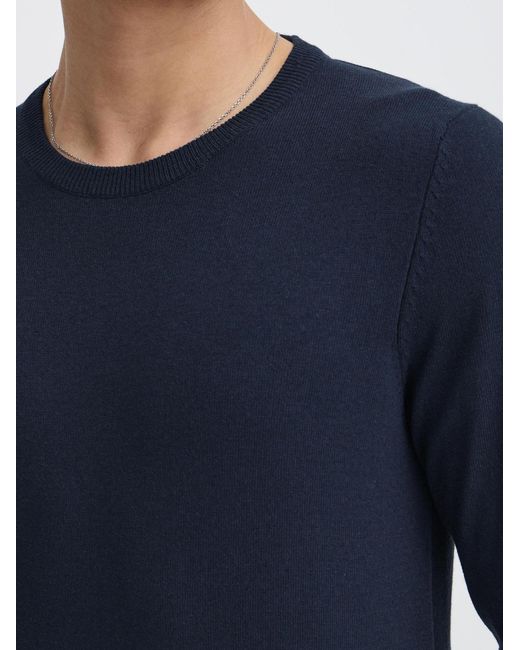 Solid Strickpullover Sdakant in Blue für Herren