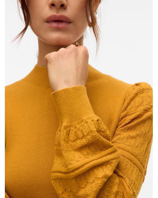 Vero Moda Yellow Pullover Vmnewlimone
