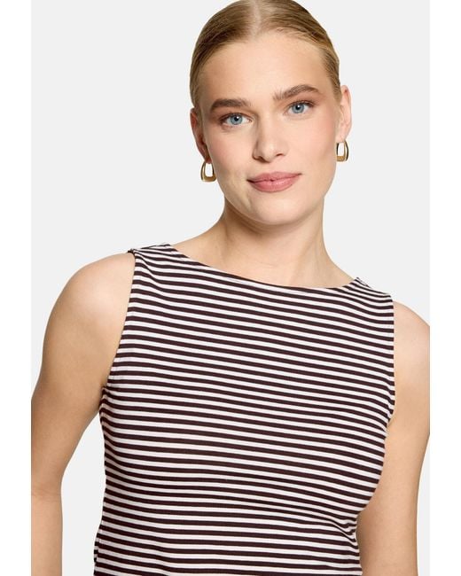 Zero Black Basic Shirt Mit U-Boot-Ausschnitt