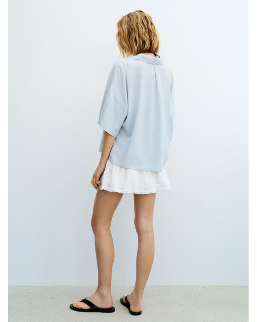 Pull&Bear Blue Bluse