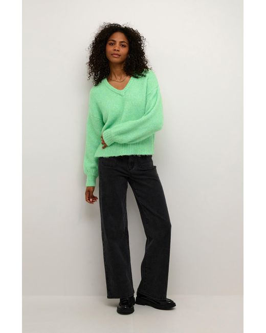 Kaffe Green Pullover Katrina