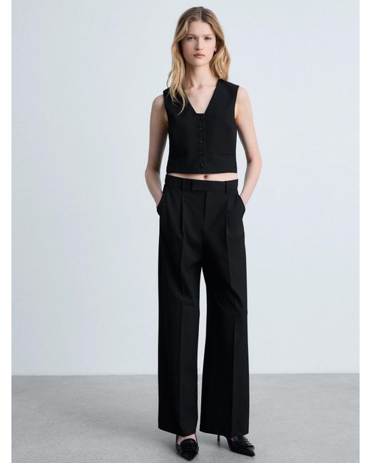Mango Black Weste 'Bowery2'