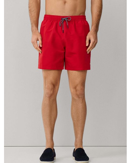 Hackett Badeshorts Icon Solid in Red für Herren