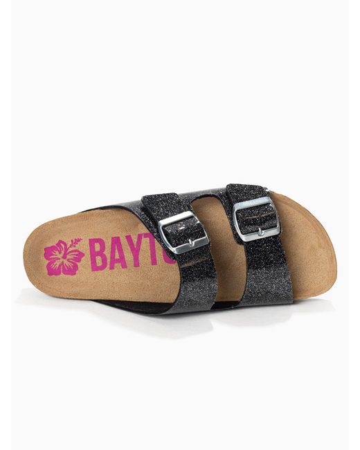 Bayton Black Pantolette 'Athena'