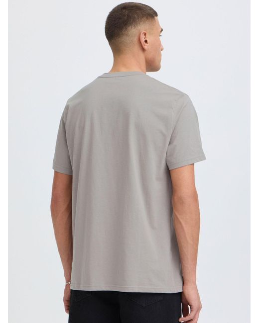 Solid Rundhalsshirt Sduwe in Gray für Herren