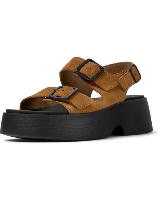 Camper Black Sandale 'Tasha'