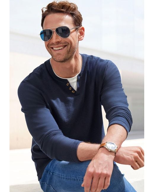 H.i.s. Pullover in Blue für Herren