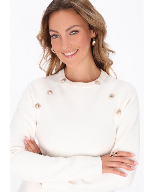 faina White Pullover
