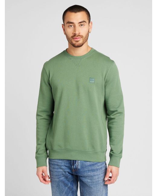 Boss Sweatshirt in Green für Herren