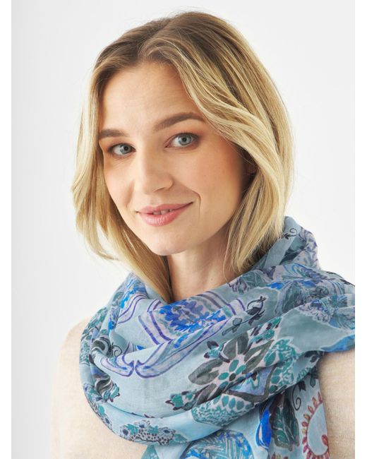 Codello Blue Schal Paisleymuster