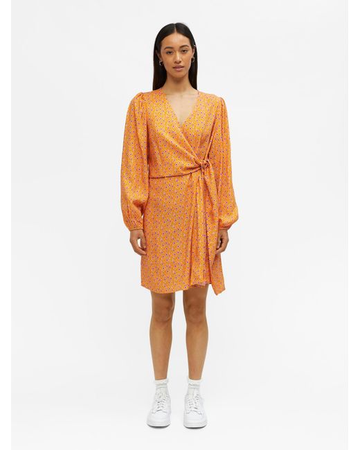 Object Orange Kleid 'villo'
