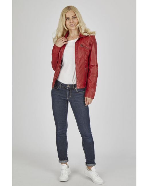 7eleven Red Lederjacke Sevinca