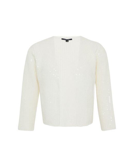 Comma, White Strickjacke