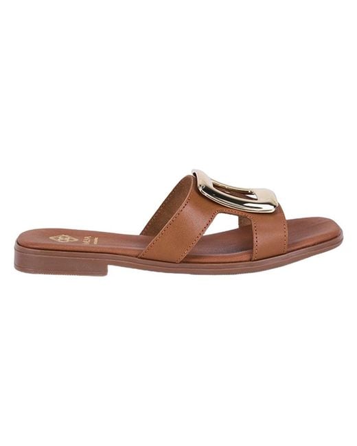 Desa Brown Pantolette Folien