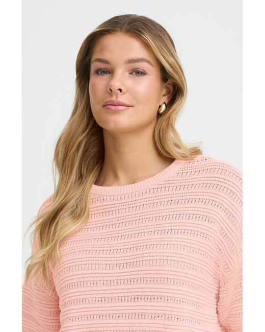 Fransa Pink Pullover