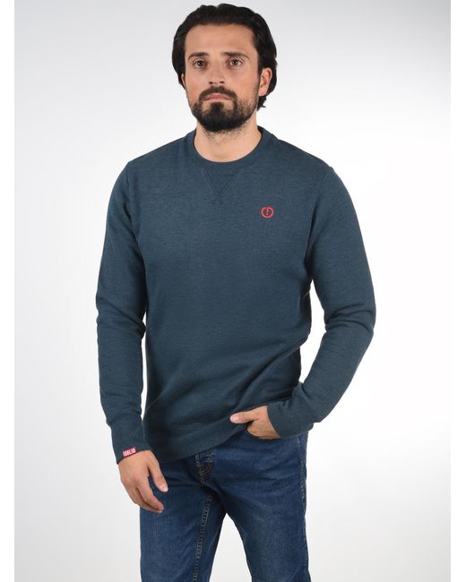 Solid Sweatshirt Benn in Blue für Herren