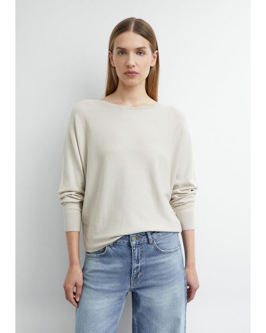 Comma, White Pullover