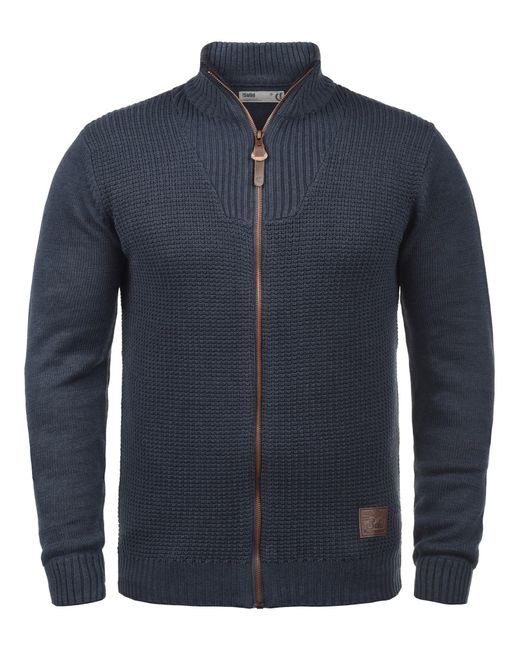 Solid Strickjacke Tristan in Blue für Herren
