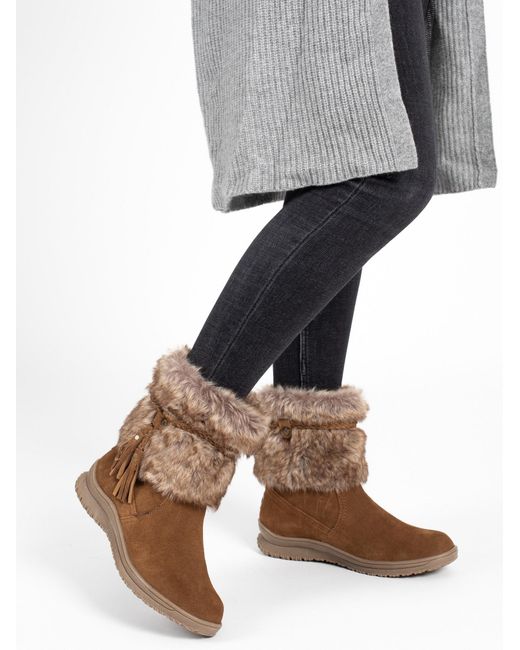 Minnetonka Brown Stiefel Everett