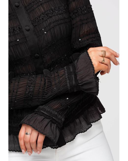 Ombre Black Bluse