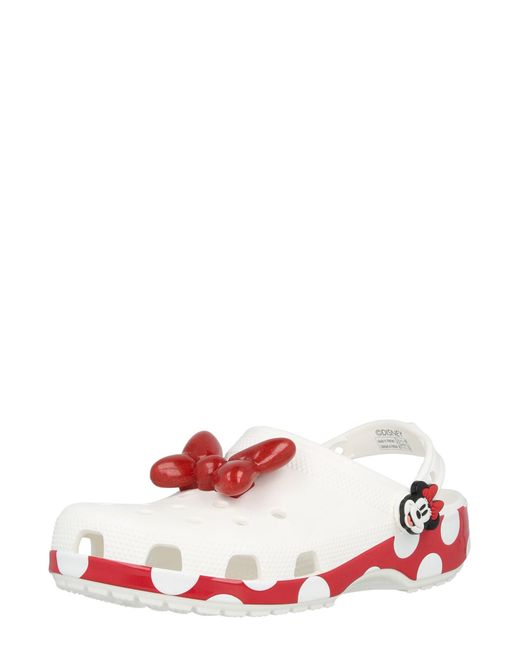 CROCSTM White Clogs Minnie Mouse Cls