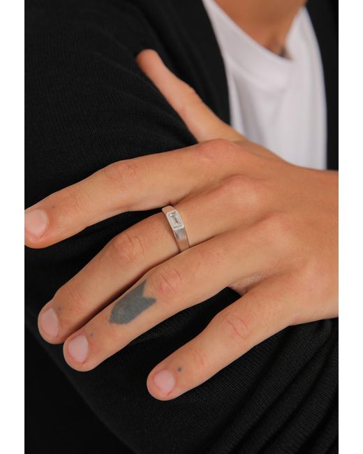 Kuzzoi Ring in Metallic für Herren