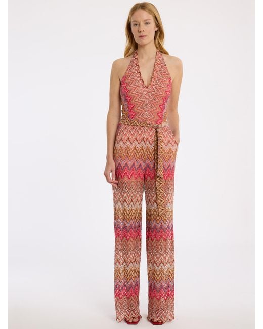 Ana Alcazar Red Jumpsuit 'Zanea'