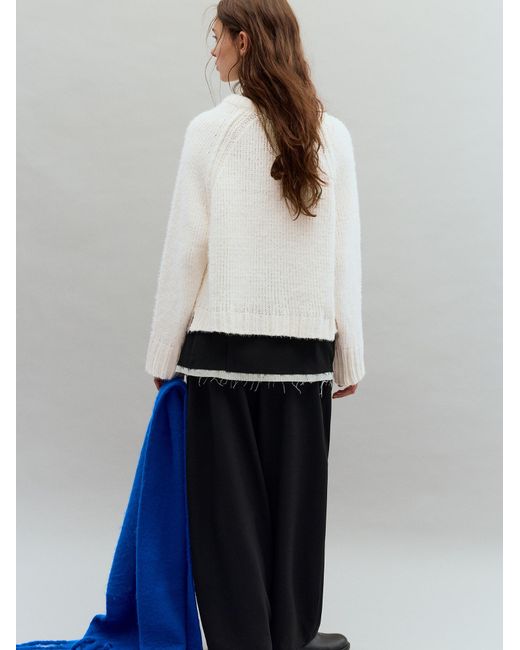 Pull&Bear White Pullover