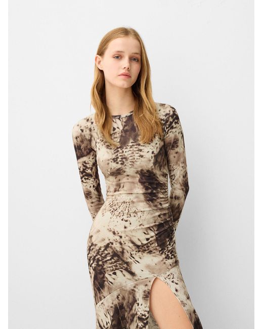 Bershka Natural Kleid