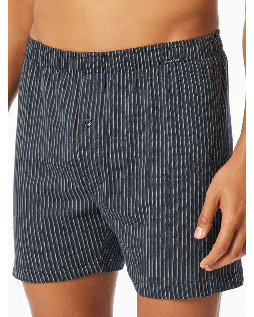 Schiesser Boxershorts Basic in Blue für Herren