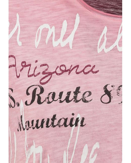 Key Largo T-Shirt Ridge in Pink für Herren