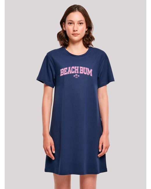 F4NT4STIC Blue Kleid Beach Bum Summer Varsity Retro