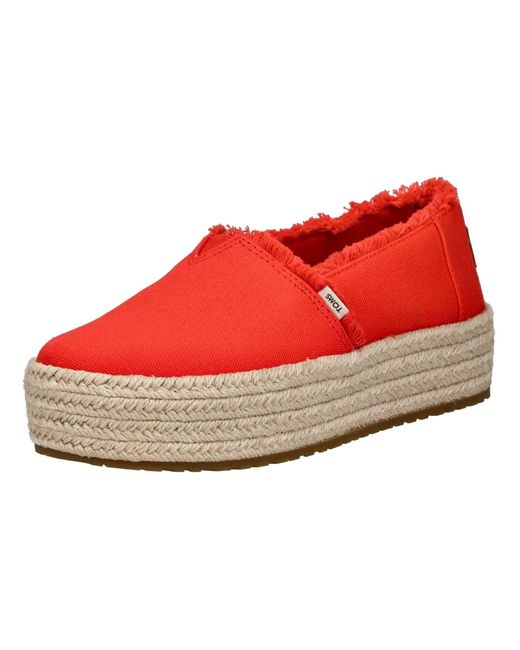 TOMS Red Espadrilles
