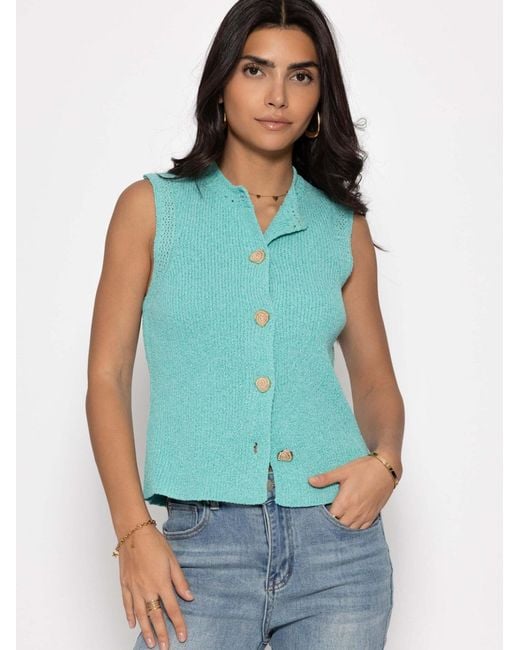 SassyClassy Green Strickweste
