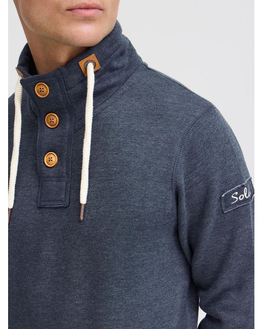Solid Sweatshirt Trip in Blue für Herren