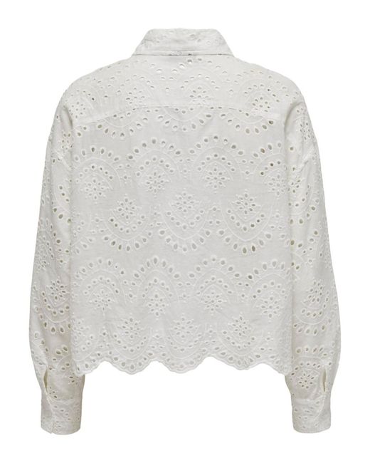 ONLY White Bluse 'Valais'
