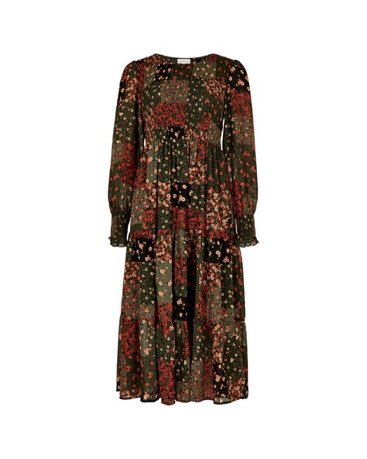 Apricot Brown Kleid