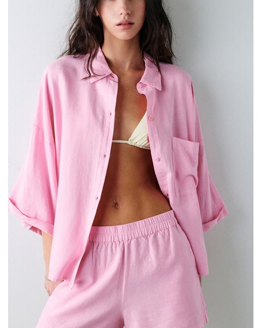 Pull&Bear Pink Bluse Pacific