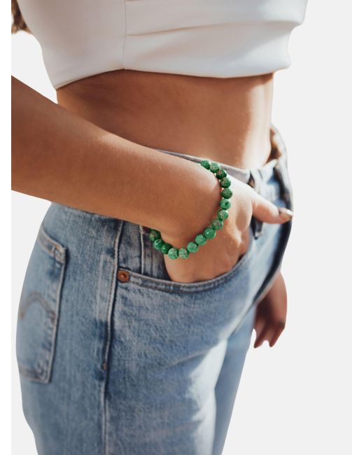GOOD.designs Perlenarmband in Green für Herren