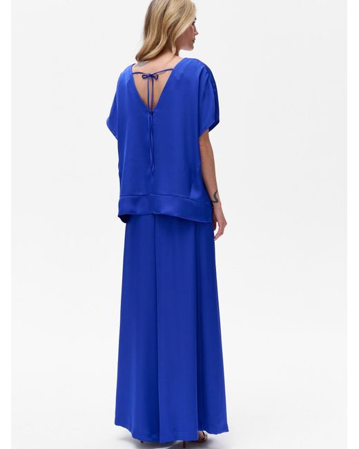 Blue Shadow Blue Bluse