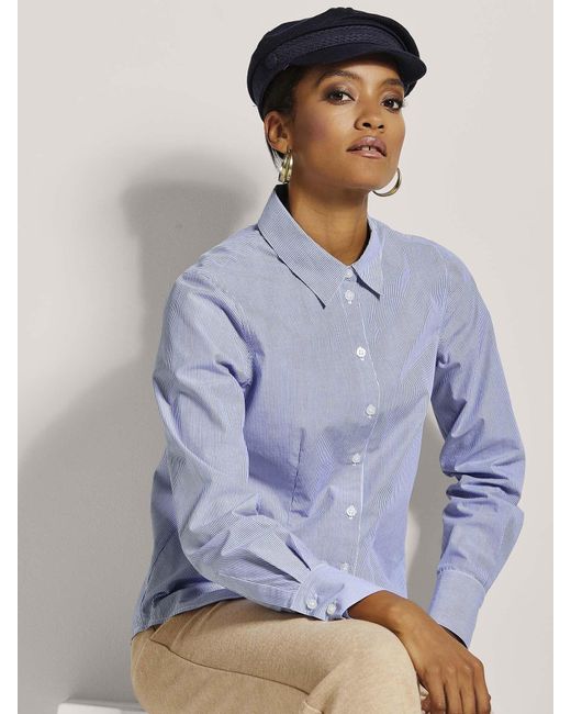 Madeleine Blue Bluse