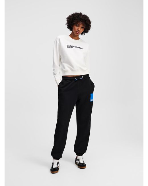 Karl Lagerfeld Black Hose Klj Trainingshose Mit Box-Logo