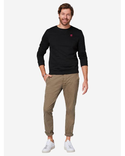 Polo Sylt Sweatshirt Basic in Black für Herren